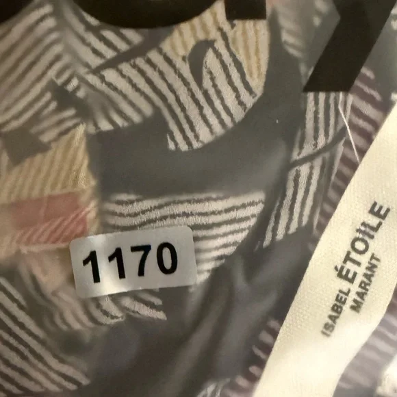 ISABEL MARANT ÉTOILE Java Printed Ruffled Mini Dress Black Floral Size 2 US - Picture 12 of 12